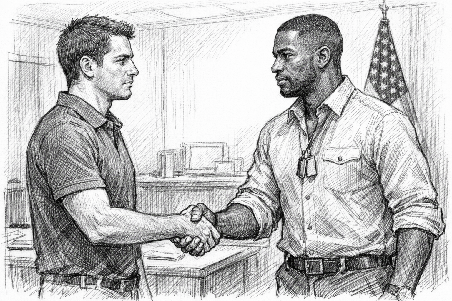 A veteran business owner meeting with a wellness coach